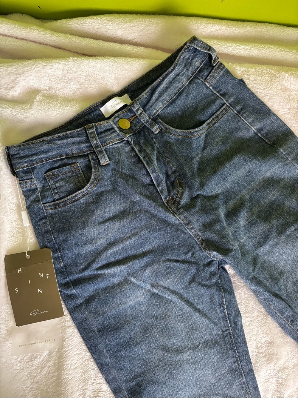 YesStyle Women’s Dark Blue Flare Jeans